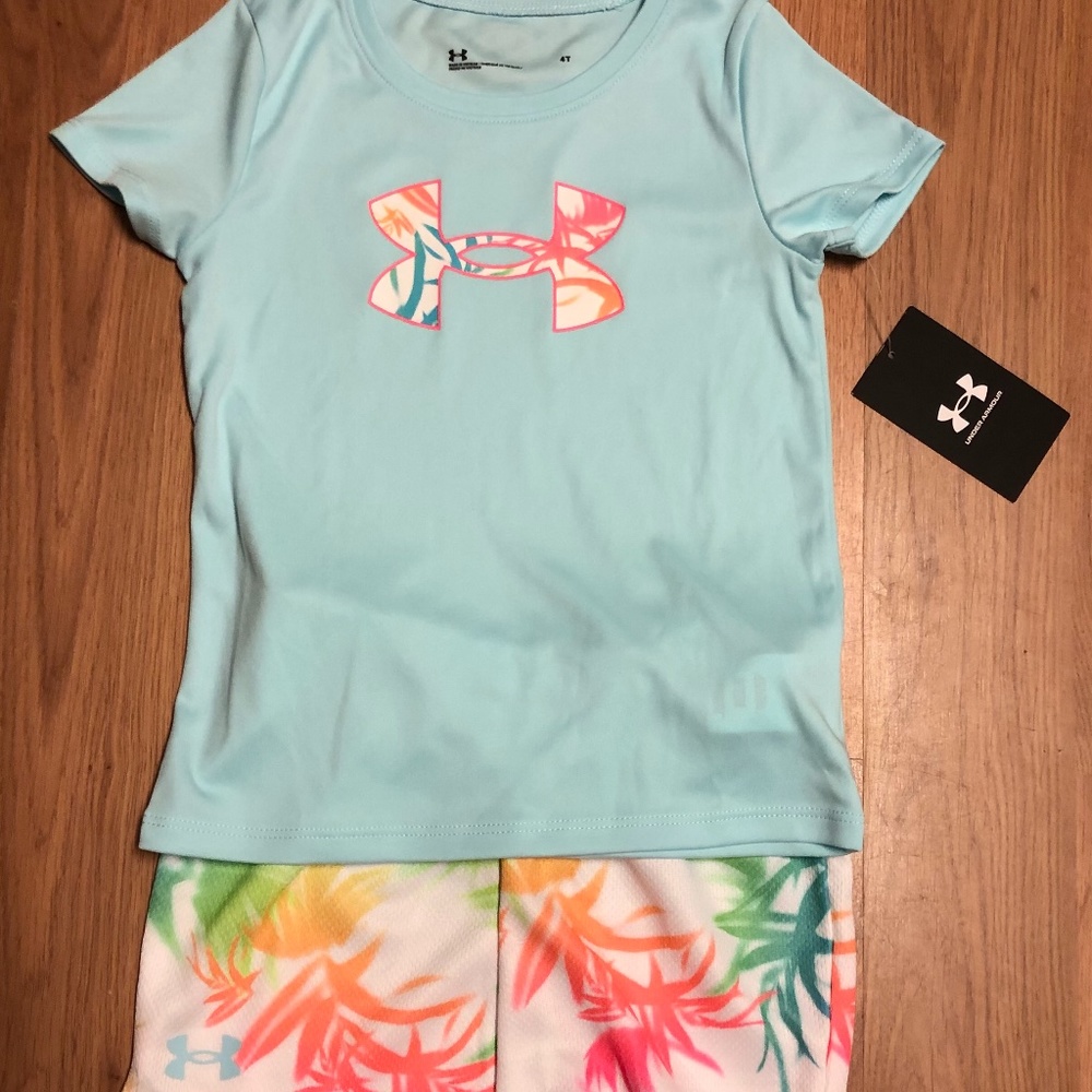Girls Under Armour Short Set, NWT, 4t